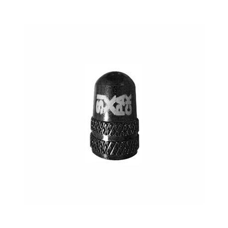 Bouchons de valve Schrader SIXPACK Alu Noir (la paire)