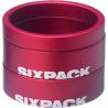 Entretoises de direction SIXPACK Menace 1.1/8 Rouge
