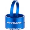 Entretoises de direction SIXPACK Menace 1.1/8 Bleu