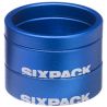 Entretoises de direction SIXPACK Menace 1.1/8 Bleu