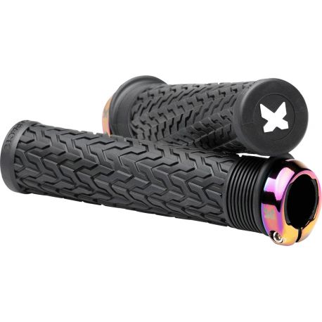 Poignées SIXPACK S-TRIX AL Noir/Oil slick