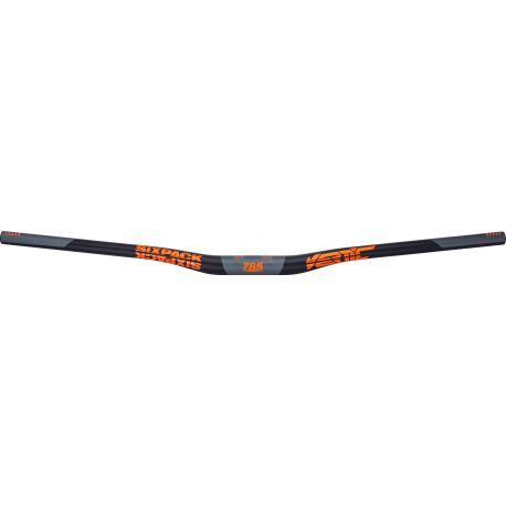 Cintre SIXPACK Vertic785 Carbone 31.8 Rise 20 mm Noir/Orange