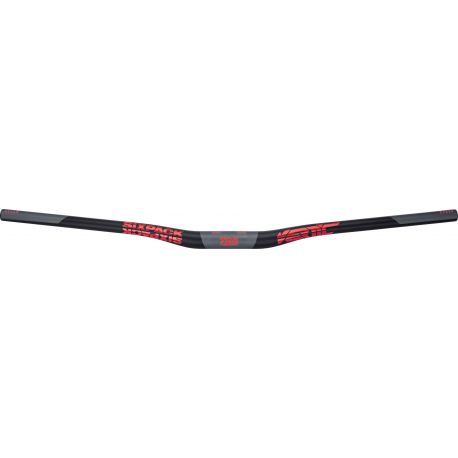 Cintre SIXPACK Vertic785 Carbone 31.8 Rise 20 mm Noir/Rouge