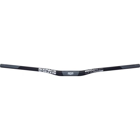 Cintre SIXPACK Millenium805 31.8 Rise 20 mm Carbone Noir/Chrome