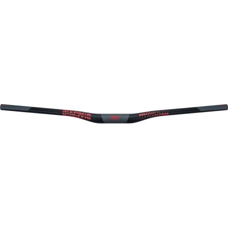 Cintre SIXPACK Millenium805 Carbone 35 Rise 20 mm Noir/Rouge
