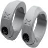 Bagues lock-on SIXPACK PA Gris (la paire)