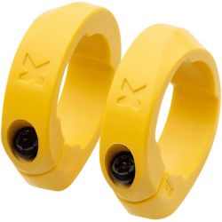 Bagues lock-on SIXPACK PA Jaune (la paire)
