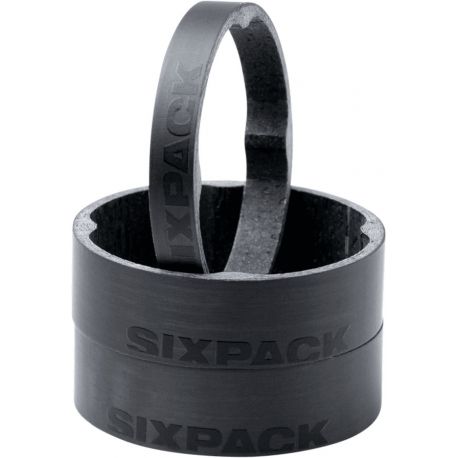 Entretoises de direction SIXPACK Vertic Carbone 1.1/8 Stealth