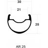 Roues REYNOLDS AR25 Tubeless Disque Shimano (la paire)