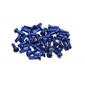 Ecrous de rayon WHEELSMITH Aluminium 14G Bleu 12 mm (par 50)