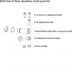Kit vis de dérailleur BOX COMPONENTS One G1