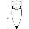 Roues REYNOLDS 65 AERO Tubeless Patins XD 18/24 (la paire)