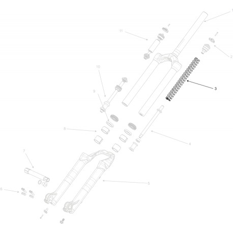 Ressort MANITOU Circus Comp/Match 80/100 mm Soft (50-70 Kg)