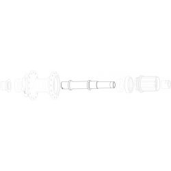Axe SUN RINGLE SRC/SRX Arrière 150/157 mm Acier
