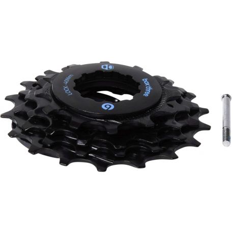 Pignons BOX COMPONENTS Three Prime 9 12/14/16/18 dents (avec écrou)