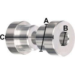 Entretoises d'amortisseur MANITOU 12.0 x 8.0 x 36.8 mm