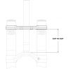 Té de fourche MANITOU Dorado Expert / Comp 37 mm Supérieur 47OS